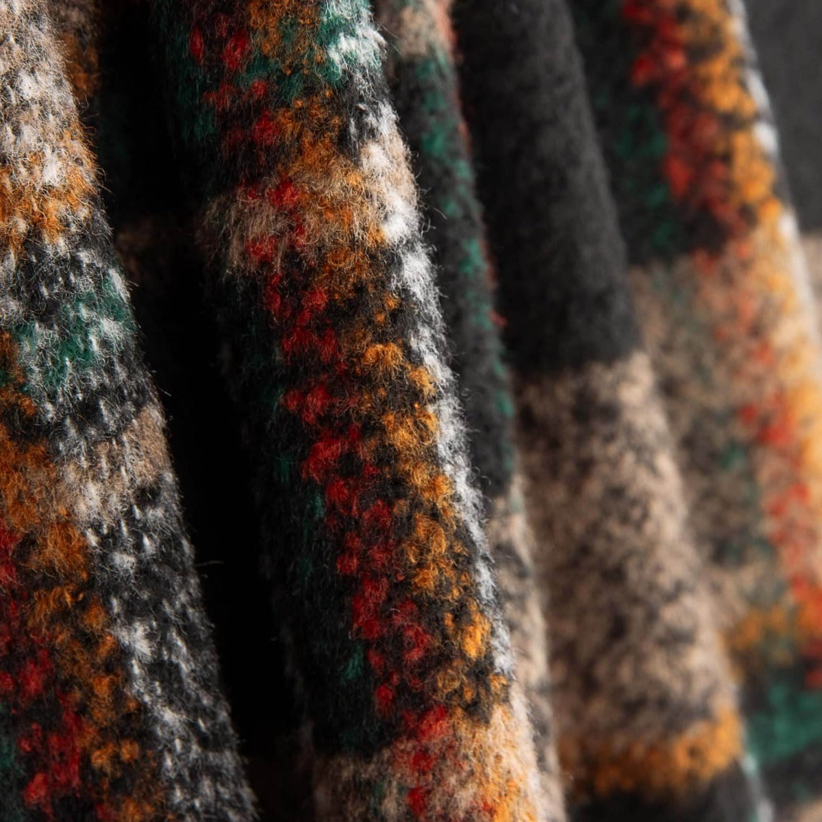 Tecido de Casaco Xadrez Marrom - Ribes y Casals