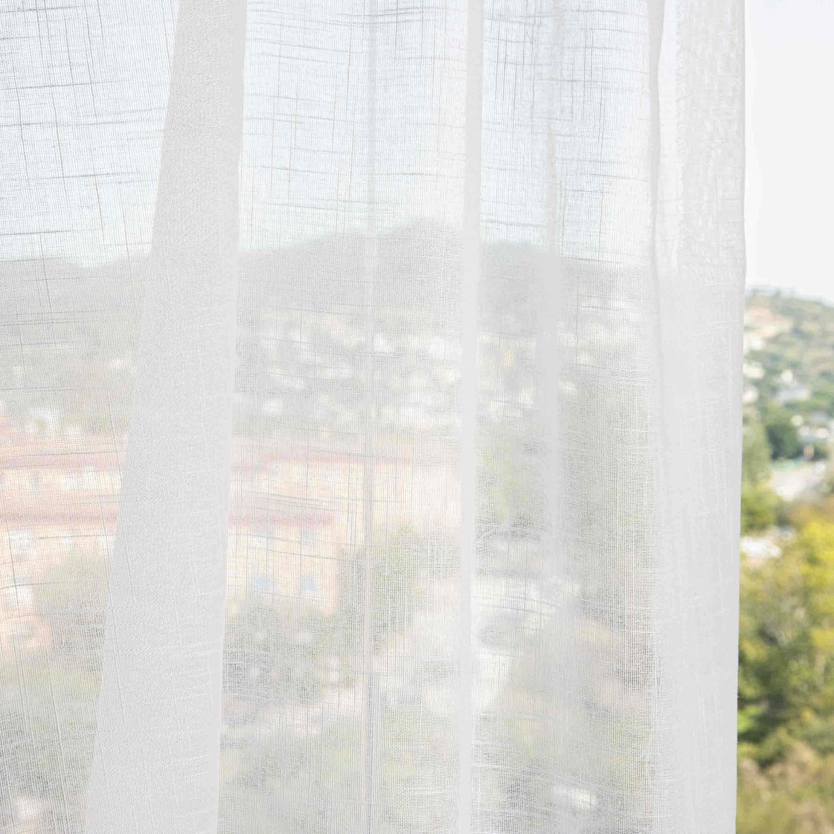 Cortina Lisa Branco Natural - Ribes y Casals