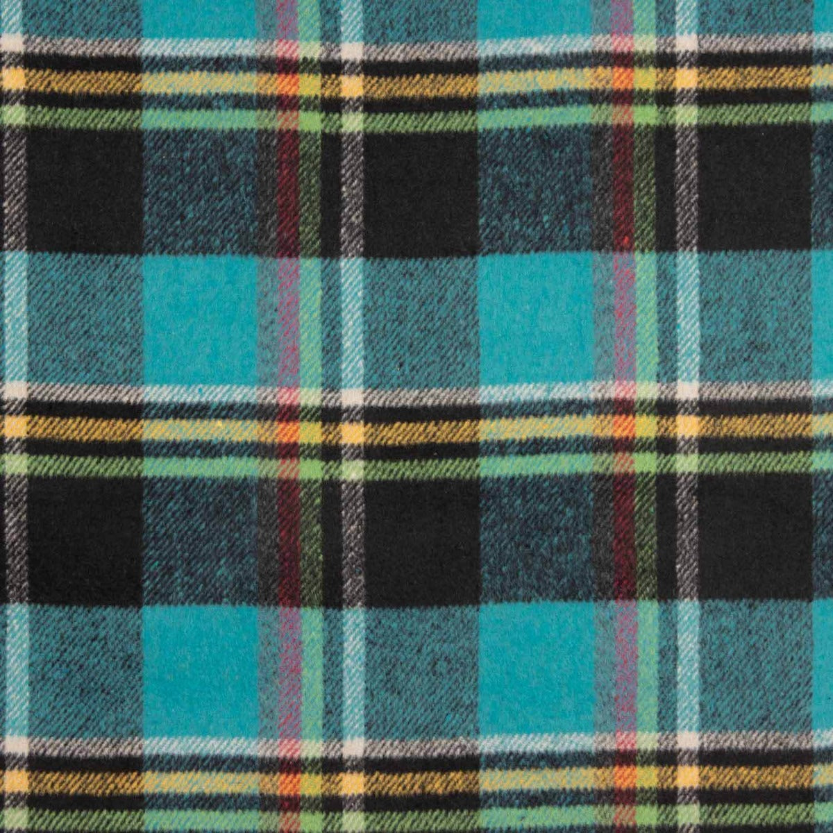 Mouflon Xadrez Turquesa, Preto e Mostarda - Ribes y Casals