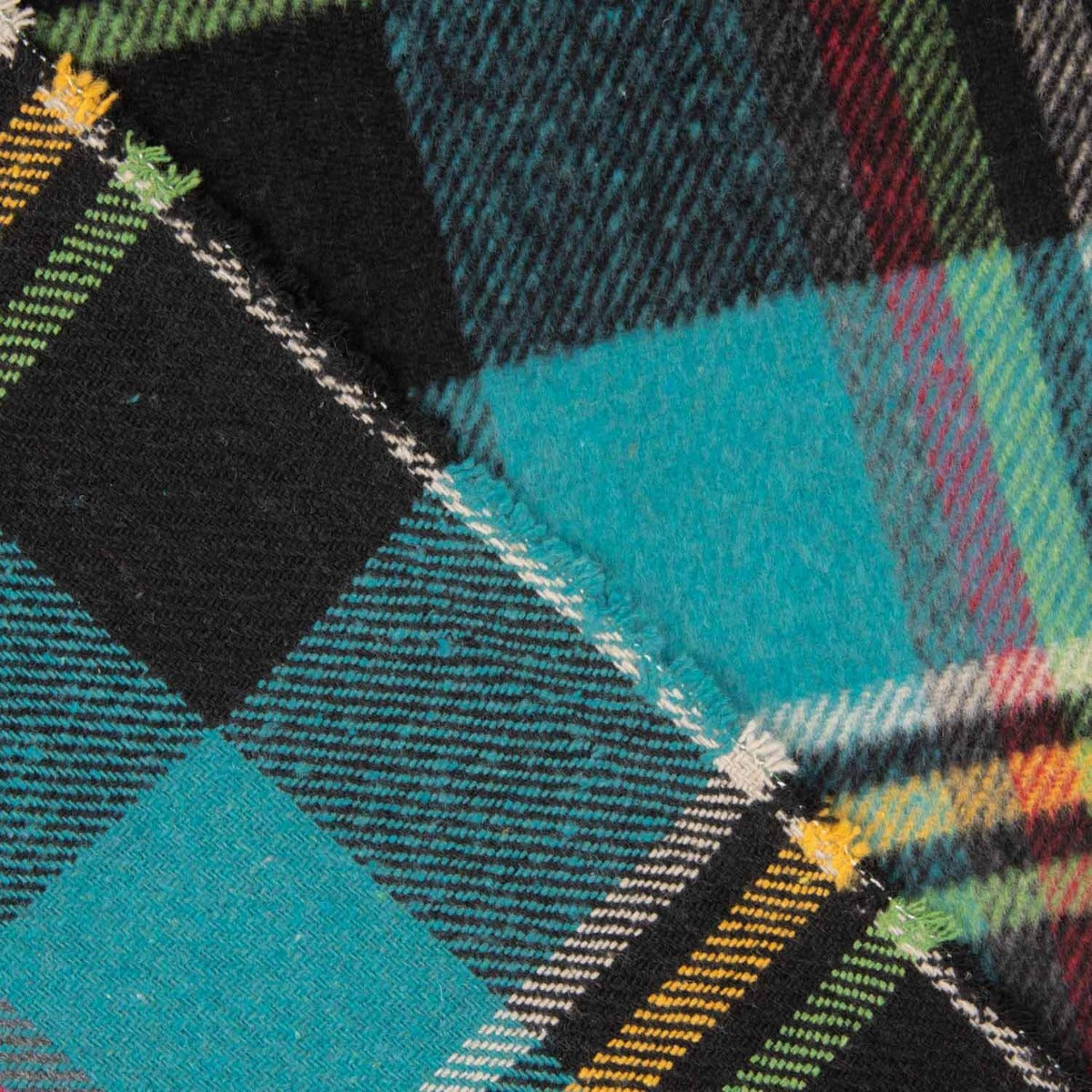 Mouflon Xadrez Turquesa, Preto e Mostarda - Ribes y Casals