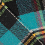 Mouflon Xadrez Turquesa, Preto e Mostarda - Ribes y Casals