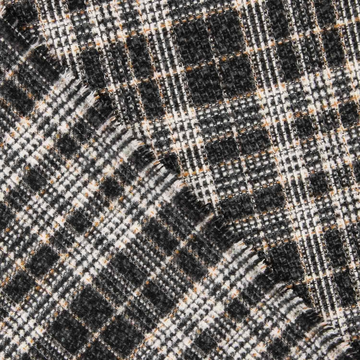 Tecido de Casaco Xadrez Preto - Ribes y Casals