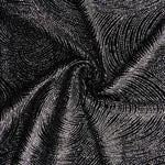 Veludo ElásticoGlitter Geo Preto - Ribes y Casals