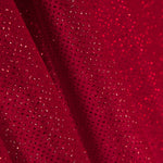 Veludo Elástico Glitter Vermelho - Ribes y Casals