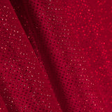 Veludo Elástico Glitter Vermelho - Ribes y Casals