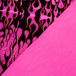 Lycra Flocada Trash Fúcsia - Ribes y Casals