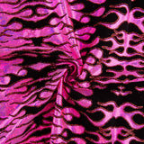 Lycra Flocada Trash Fúcsia - Ribes y Casals