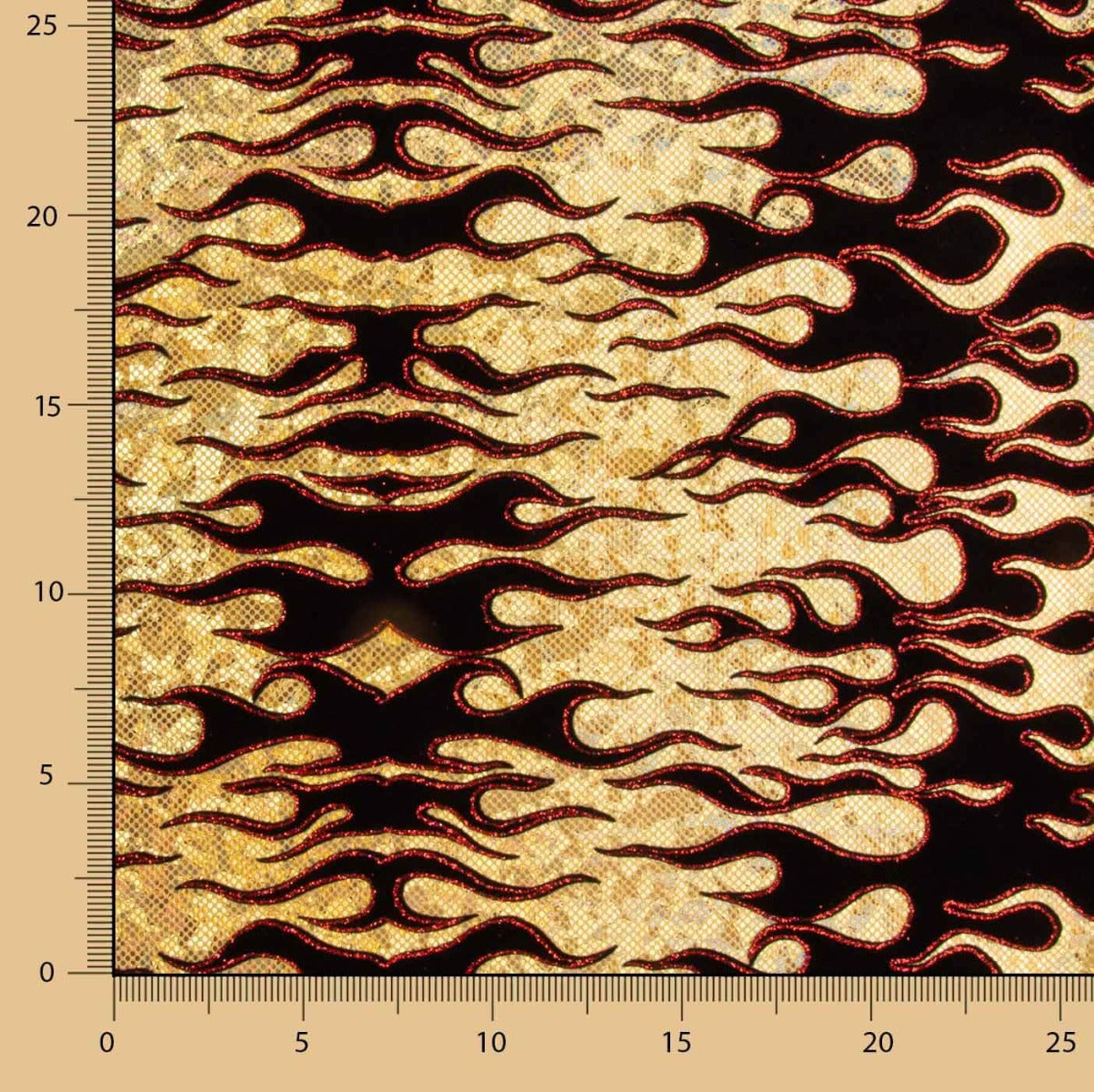 Lycra Flocada Trash Dourada - Ribes y Casals