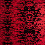 Retal Lycra Flocada Trash Rojo 150x140 cm - Ribes y Casals