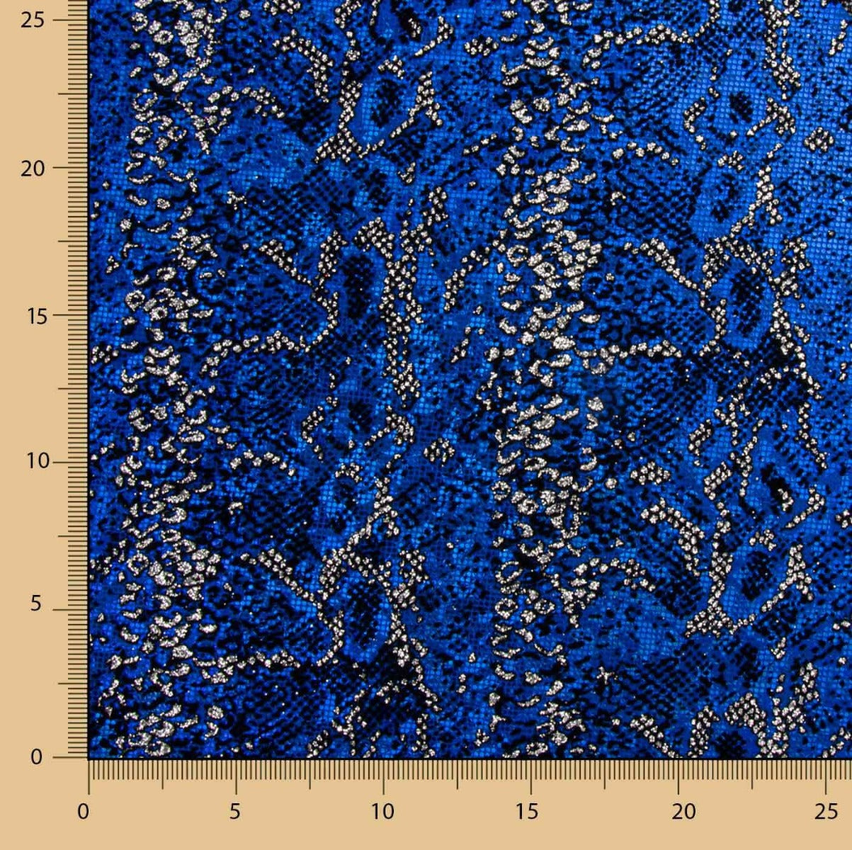 Lycra Flocada Animal Azul - Ribes y Casals