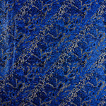 Lycra Flocada Animal Azul - Ribes y Casals