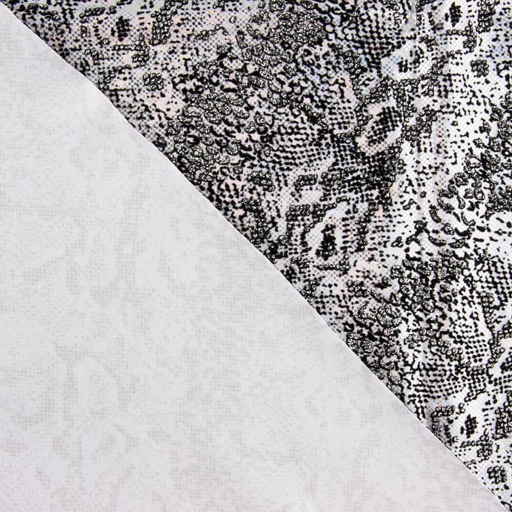 Lycra Flocada Animal Prata - Ribes y Casals