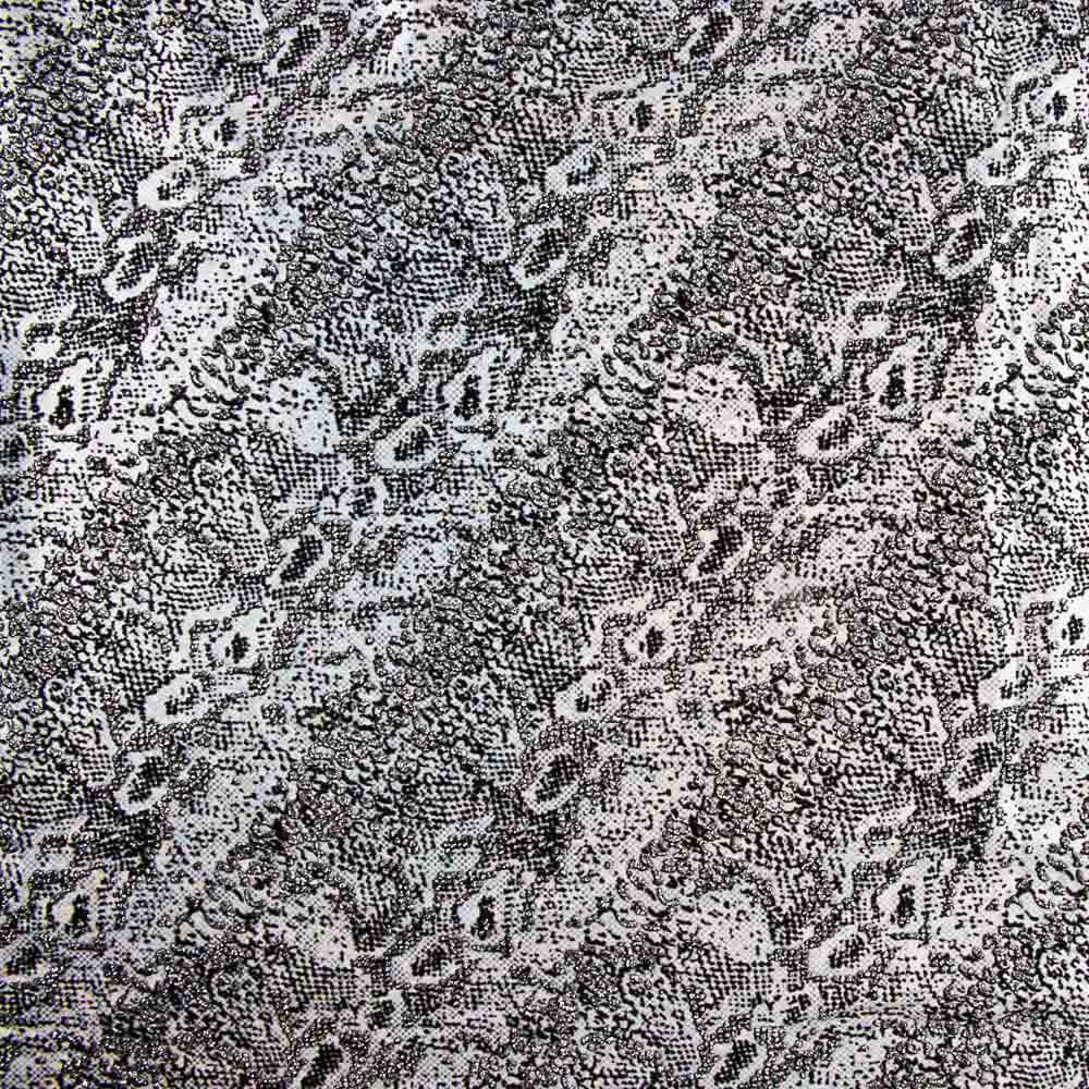 Lycra Flocada Animal Prata - Ribes y Casals