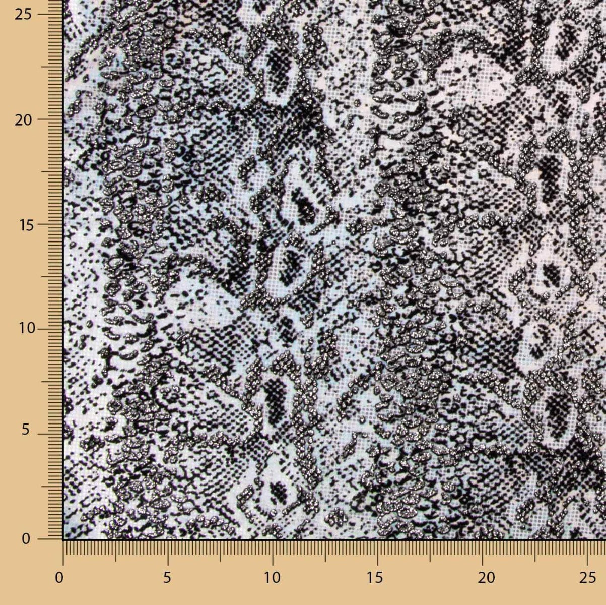 Lycra Flocada Animal Prata - Ribes y Casals