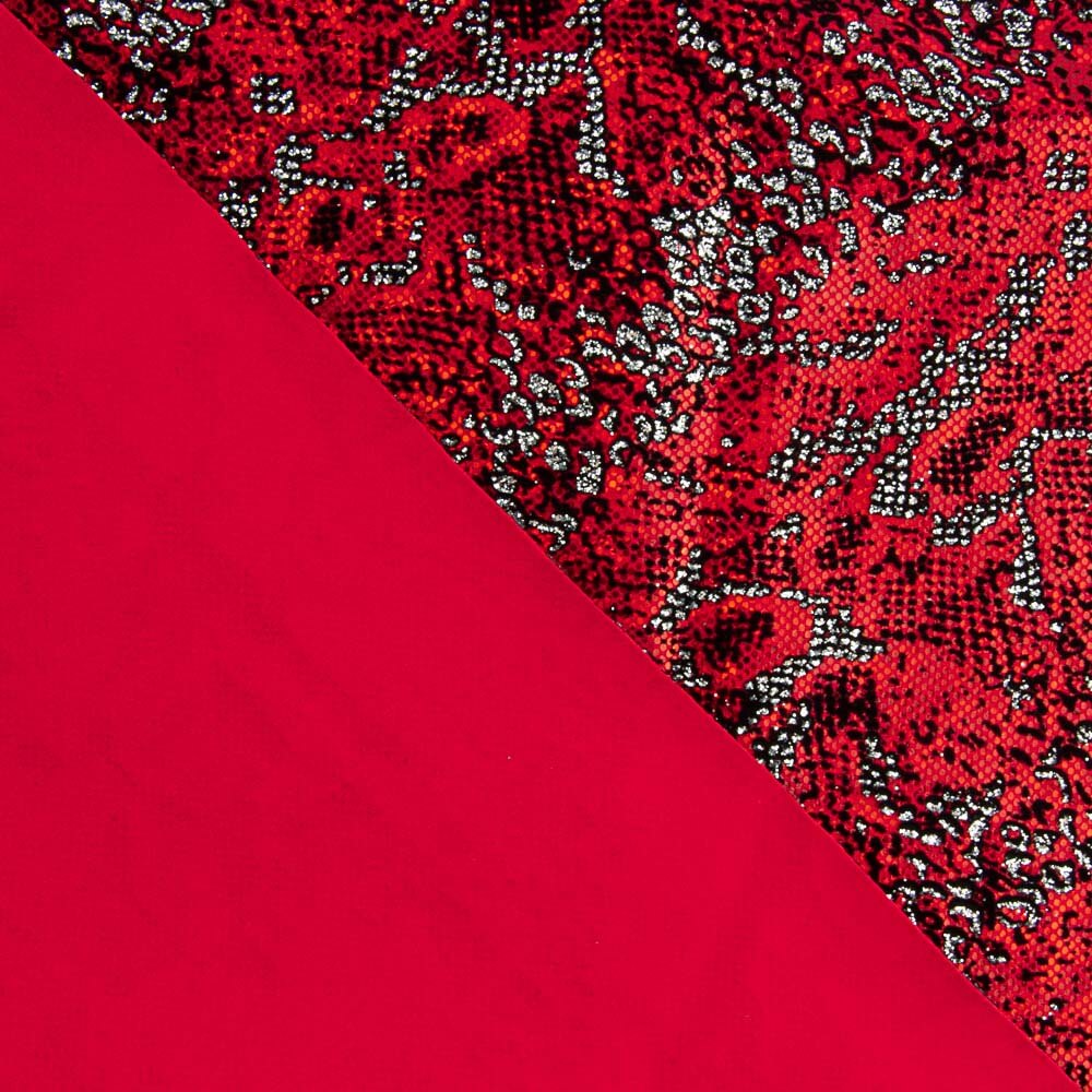 Lycra Flocada Animal Vermelha - Ribes y Casals