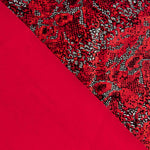 Lycra Flocada Animal Vermelha - Ribes y Casals