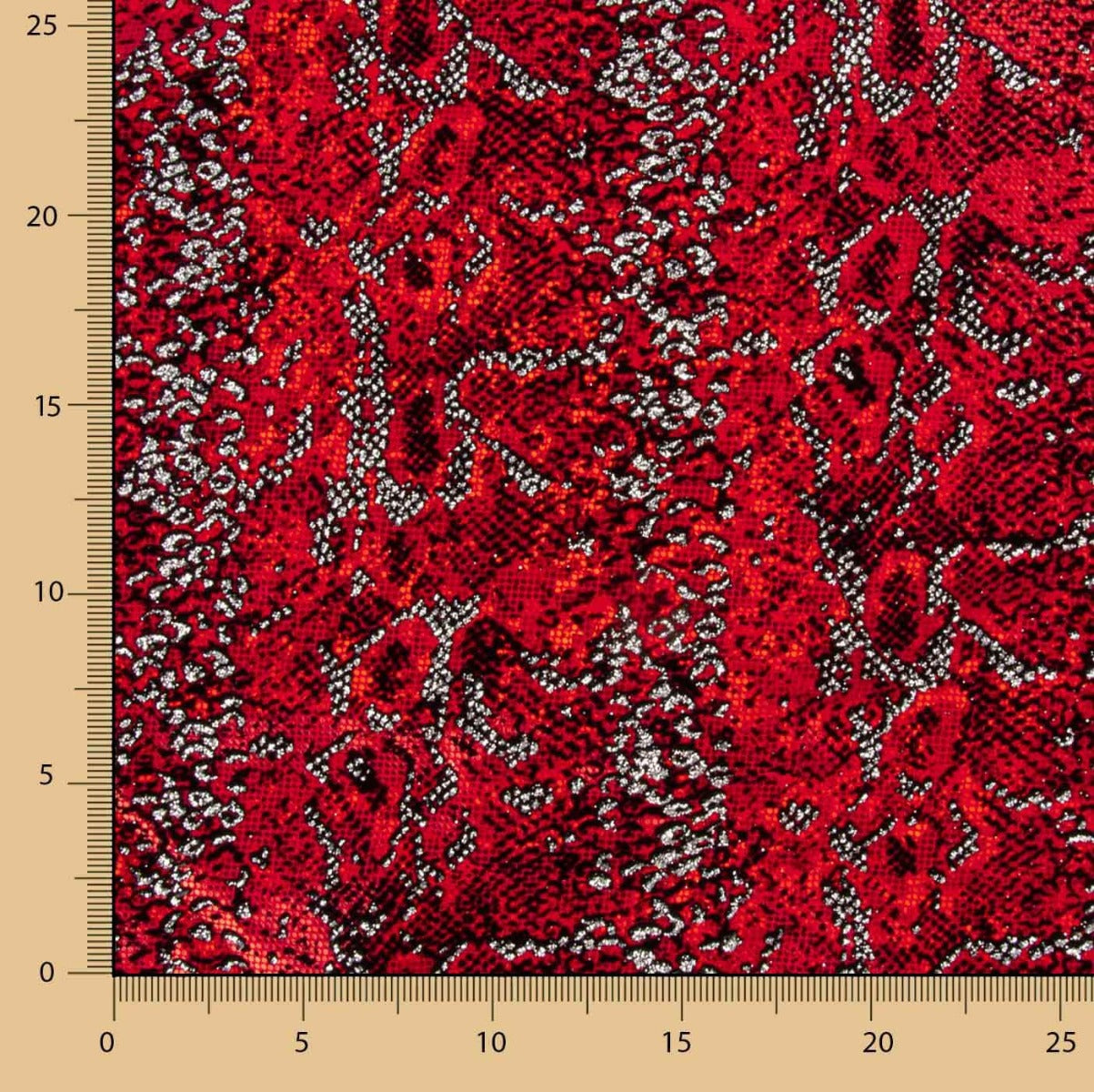 Lycra Flocada Animal Vermelha - Ribes y Casals