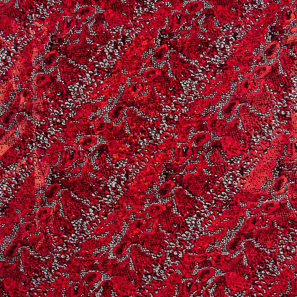 Lycra Flocada Animal Vermelha - Ribes y Casals