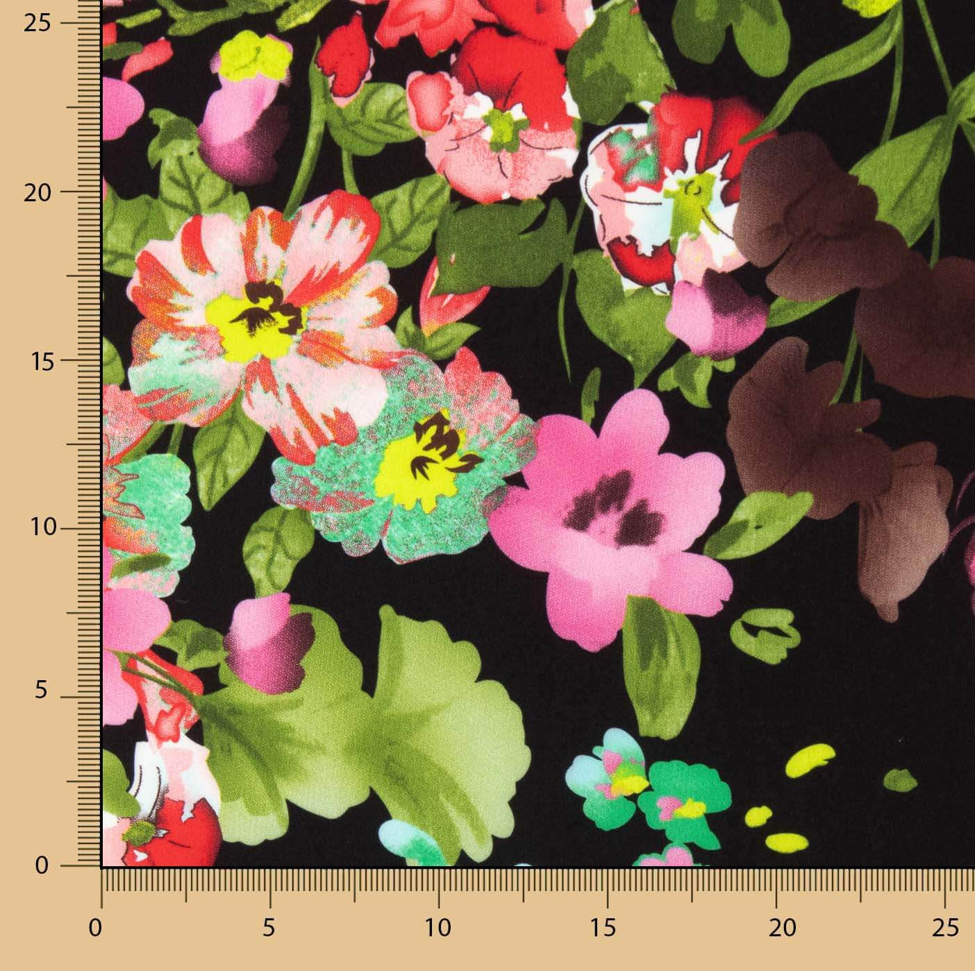 Koshibo Estampado Floral Preto - Ribes y Casals