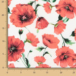 Koshibo Estampado Amapola Branco - Ribes y Casals