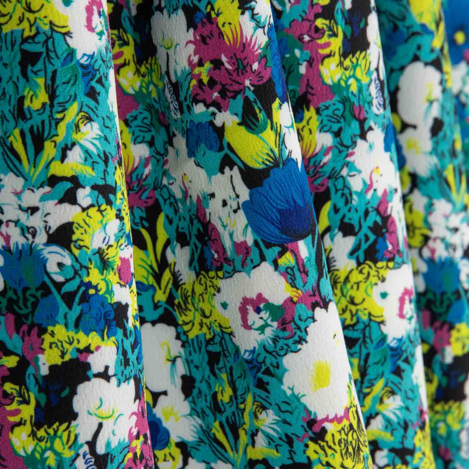 Koshibo Estampado Flor Azul - Ribes y Casals