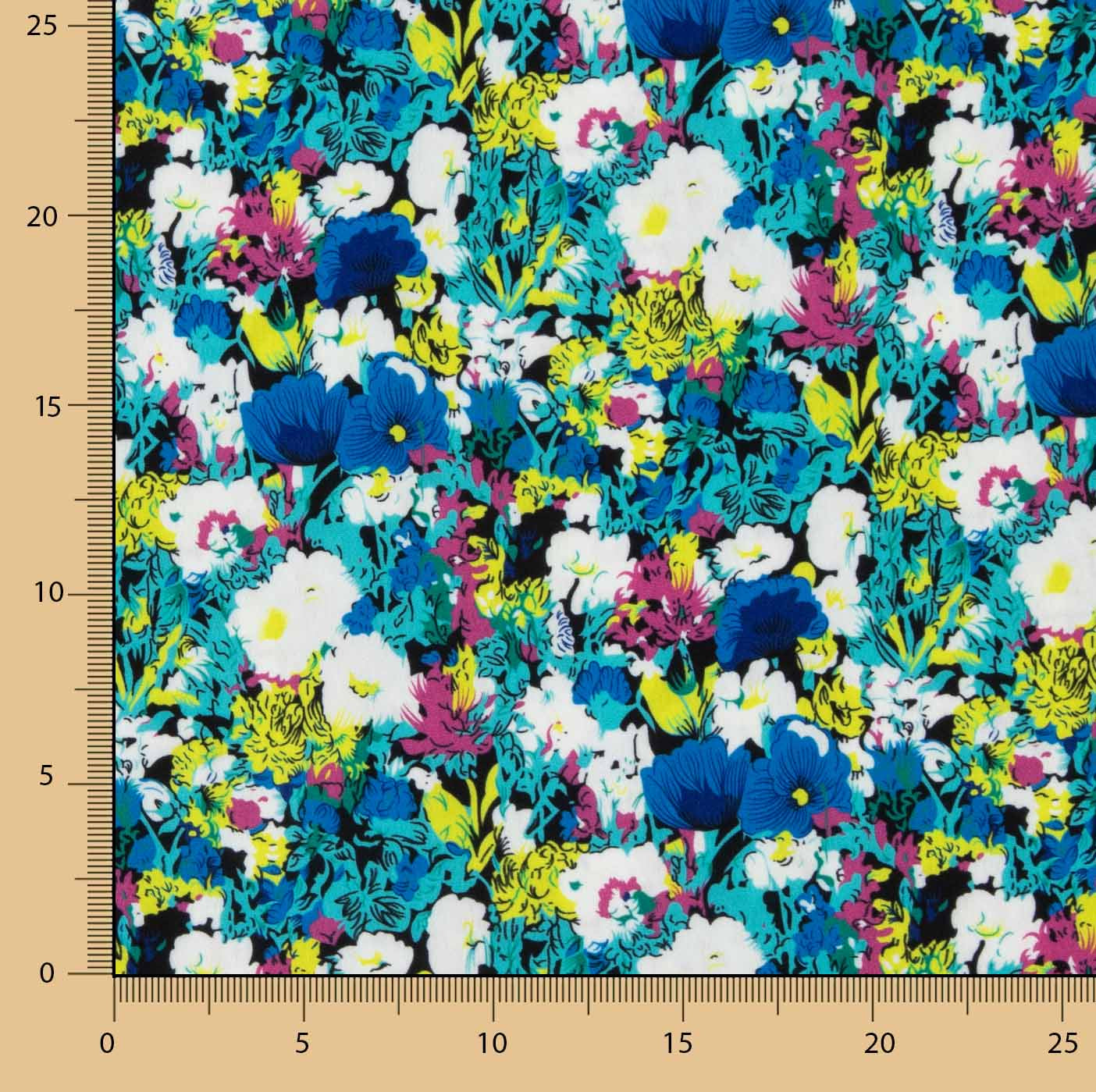 Koshibo Estampado Flor Azul - Ribes y Casals