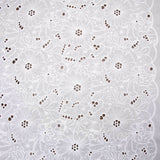 Bordado suíço maxi flor branco natural - Ribes y Casals