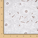 Bordado suíço maxi flor branco natural - Ribes y Casals