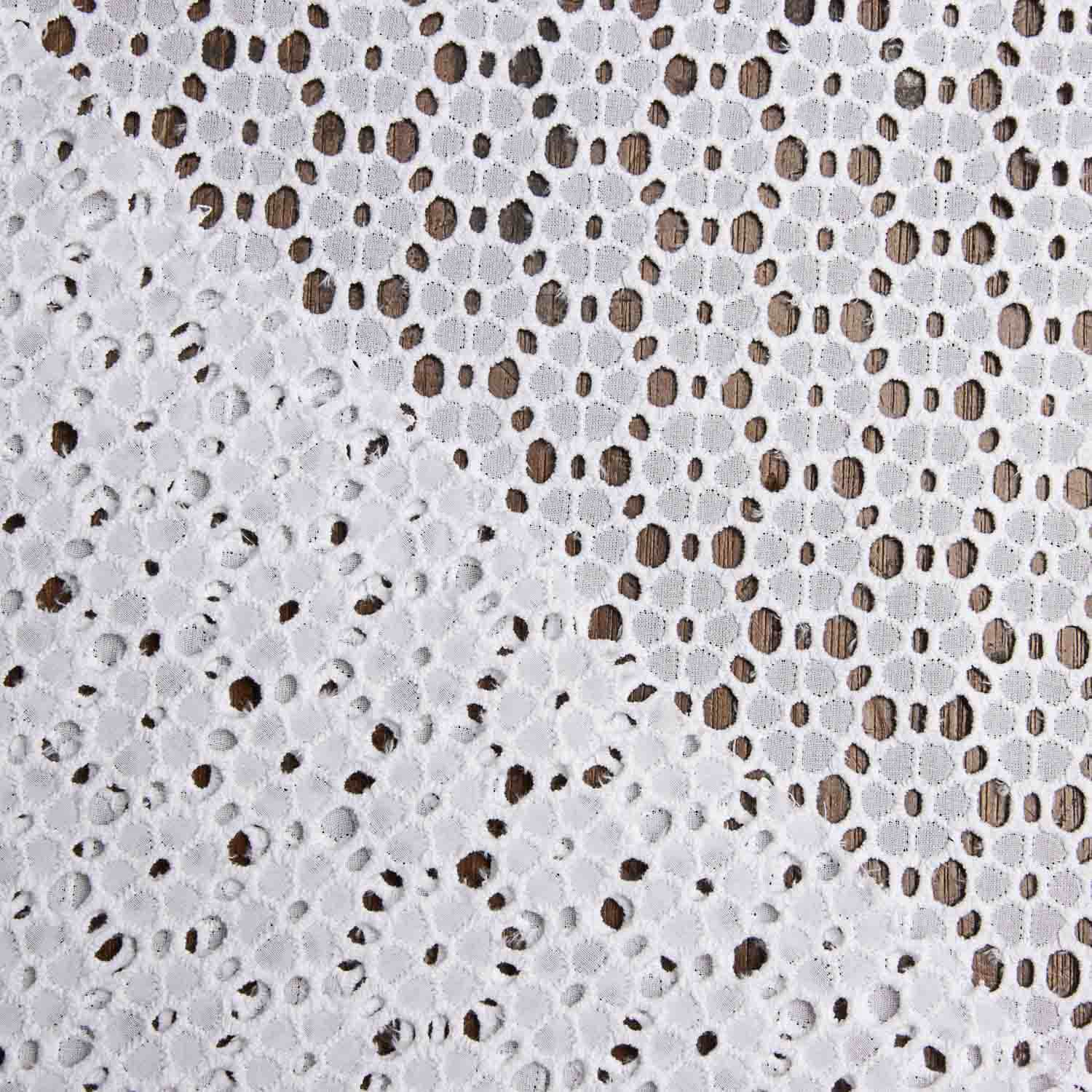 Bordado suíço Margarida Branca Natural - Ribes y Casals