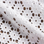 Bordado suíço Margarida Branca Natural - Ribes y Casals