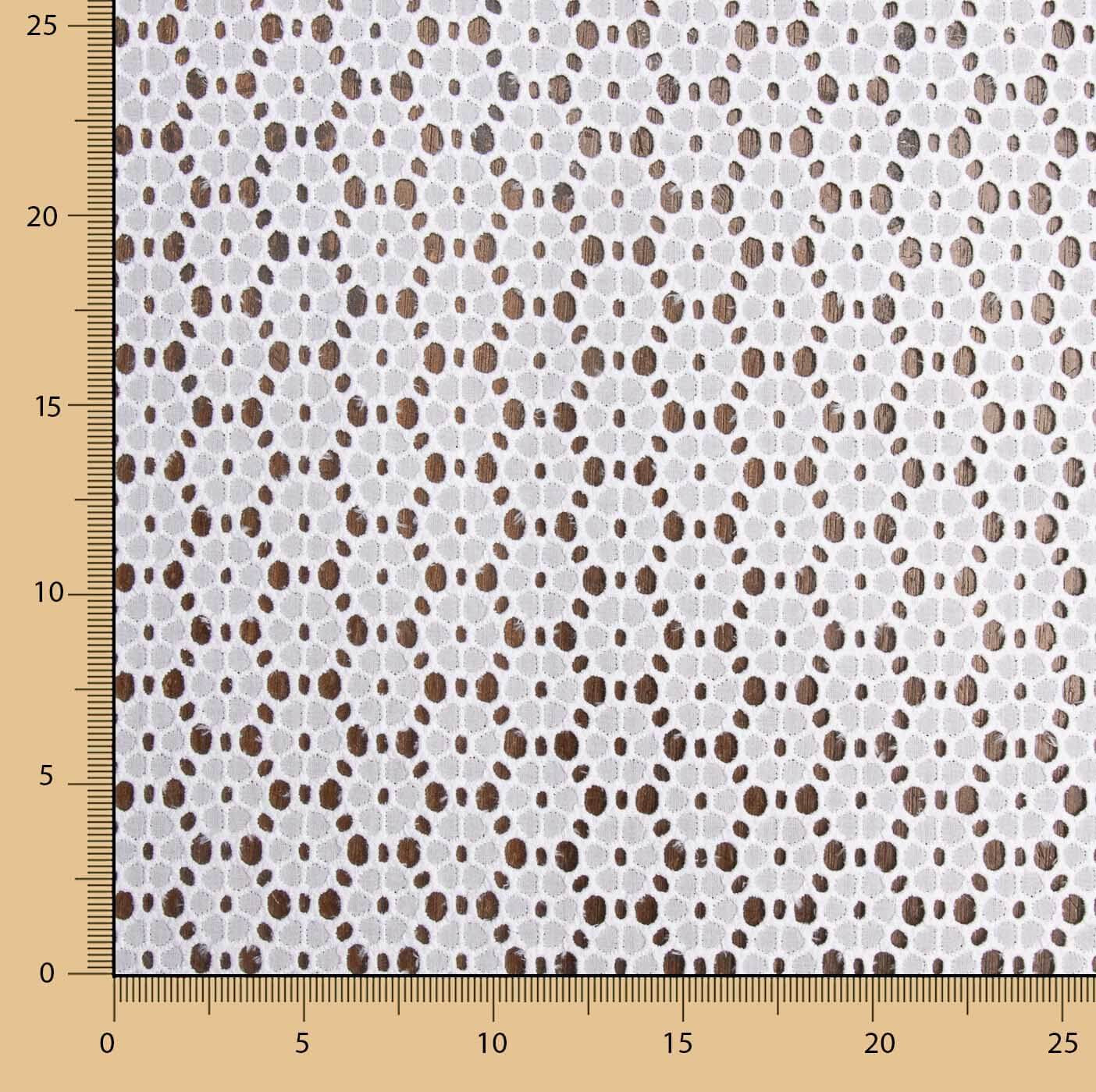 Bordado suíço Margarida Branca Natural - Ribes y Casals