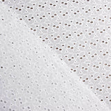 Bordado suíço flor floresta branco natural - Ribes y Casals