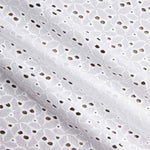 Bordado suíço flor floresta branco natural - Ribes y Casals