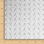 Bordado suíço flor floresta branco natural - Ribes y Casals