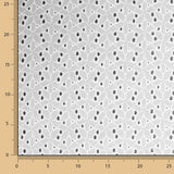 Bordado suíço flor floresta branco natural - Ribes y Casals