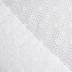 Bordado suíço flor mandala branco natural - Ribes y Casals