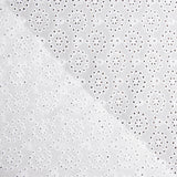 Bordado suíço flor mandala branco natural - Ribes y Casals