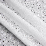 Bordado suíço flor mandala branco natural - Ribes y Casals