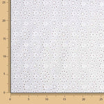 Bordado suíço flor mandala branco natural - Ribes y Casals