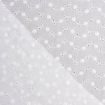 Bordado suíço Flor Liberty Branco Natural - Ribes y Casals