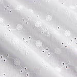 Bordado suíço Flor Liberty Branco Natural - Ribes y Casals