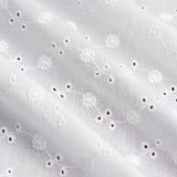 Bordado suíço Flor Liberty Branco Natural - Ribes y Casals