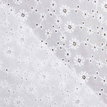 Bordado suíço flor campo branco natural - Ribes y Casals