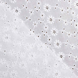 Bordado suíço flor campo branco natural - Ribes y Casals