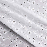 Bordado suíço flor campo branco natural - Ribes y Casals