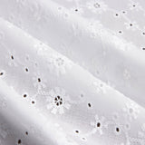 Bordado suíço flor campo branco natural - Ribes y Casals