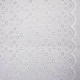 Bordado suíço flor ramo branco natural - Ribes y Casals