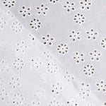 Bordado suíço flor ramo branco natural - Ribes y Casals