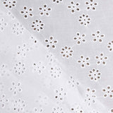 Bordado suíço flor ramo branco natural - Ribes y Casals