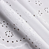 Bordado suíço flor ramo branco natural - Ribes y Casals